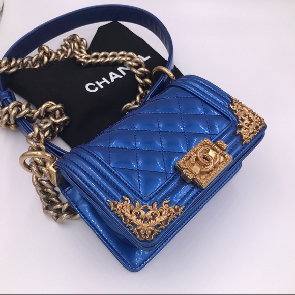 Boy Limited Edition versailles Royal Blue Patent - Picture 1 of 8